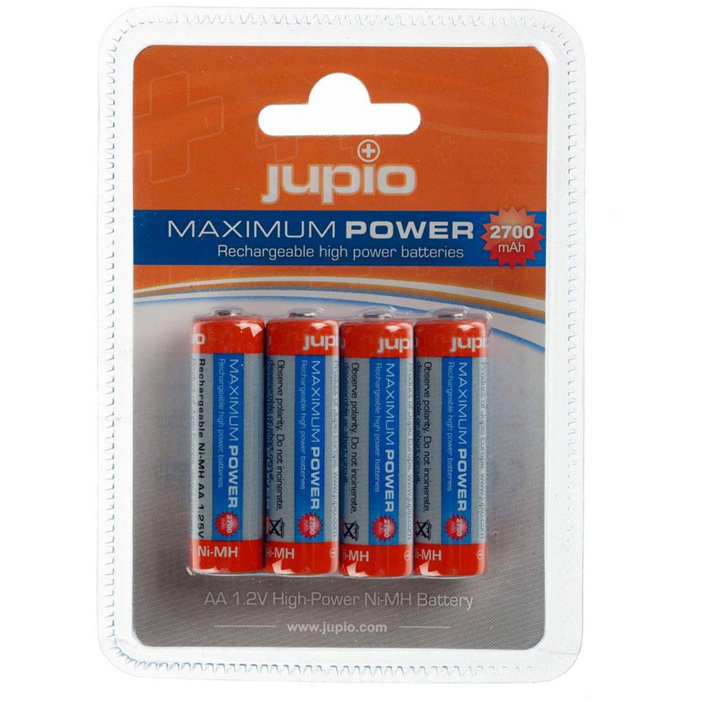 8pcJupio Rechargeable AA 1.2V High-Power Batteries 2700mAh
