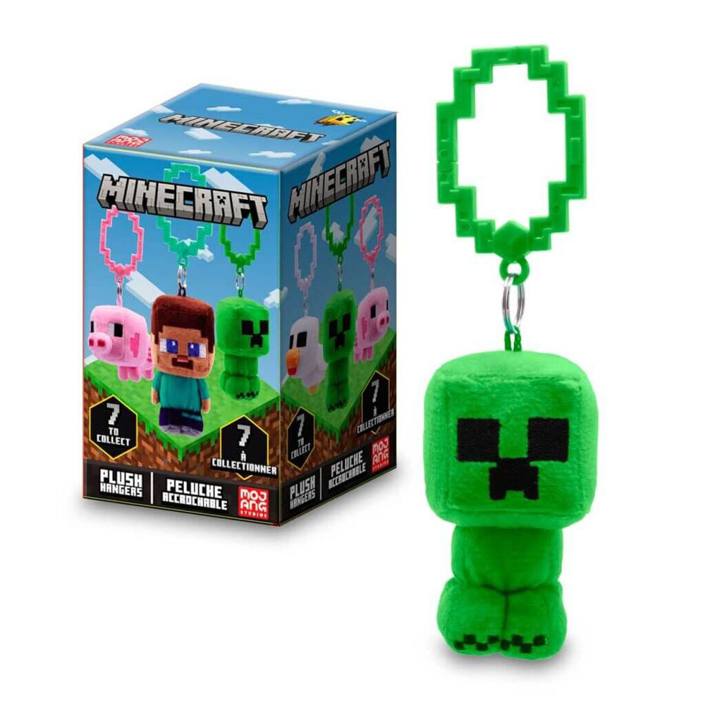 Minecraft 3.5 In Mini Plush Backpack Hangers S1 - Assorted 3y+