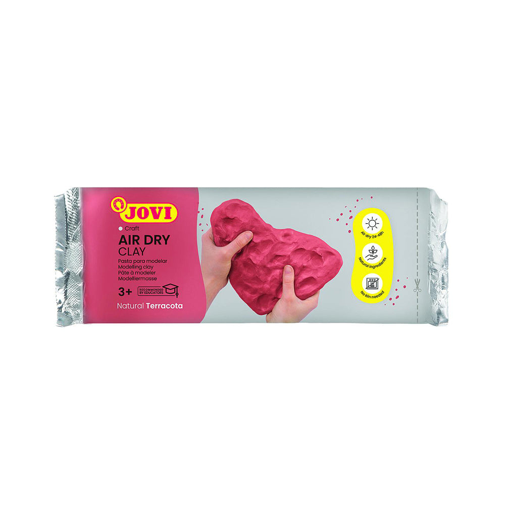 6PK Jovi Air Dry Clay Bar 500g Kids/Childrens Play Toy Terracotta 3+