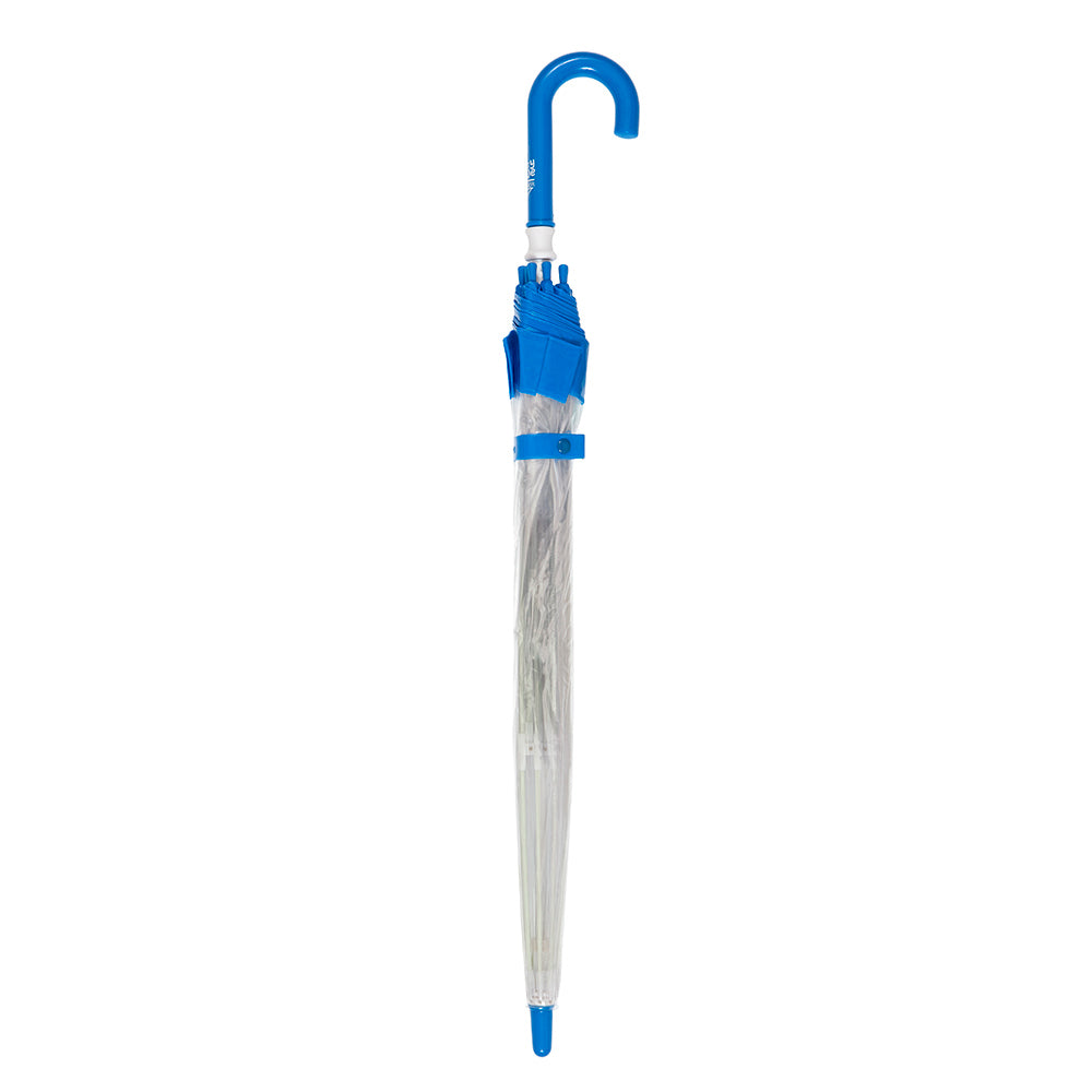 Clifton Kids 67cm Clear Dome Umbrella - Blue Border