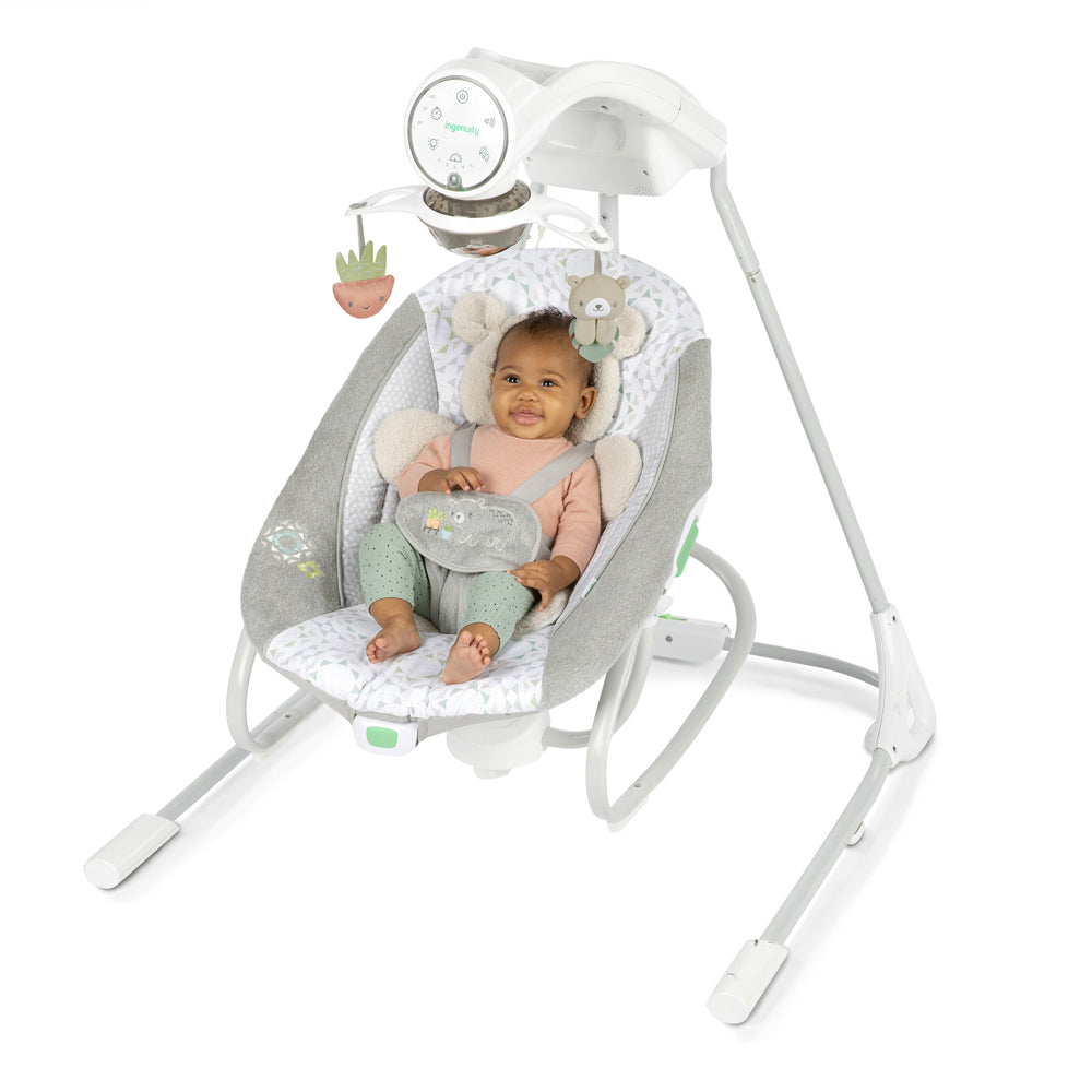 Ingenuity Inlighten Soothing Baby Swing & Rocker - Nate 0m+