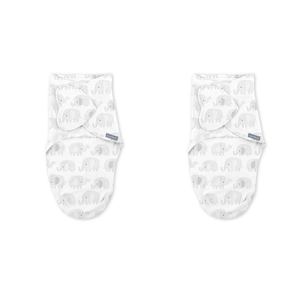 2PK SwaddleMe by Ingenuity Monogram Collection Baby Swaddle Star Dot 0-3m