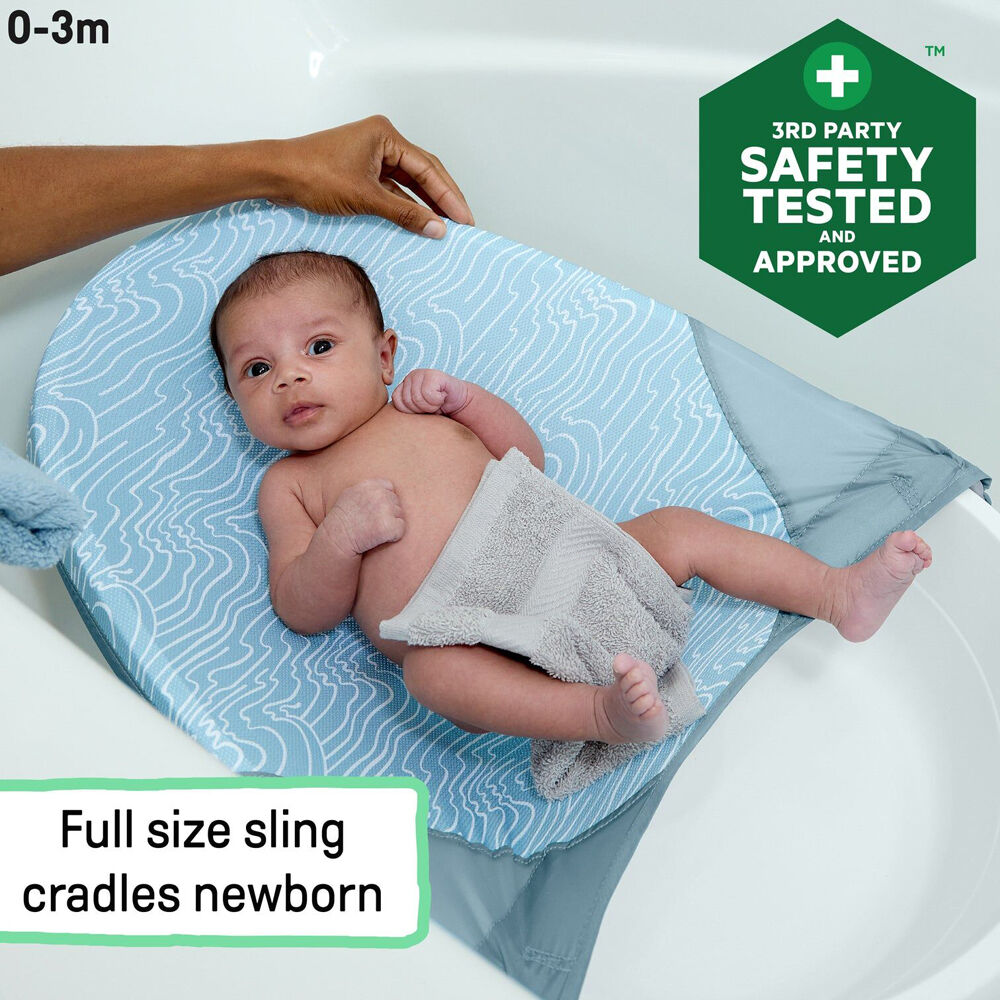 Ingenuity Full Comfort 3in1 Grow with Me Newborn Infant Toddler Bathing Tub 0m+