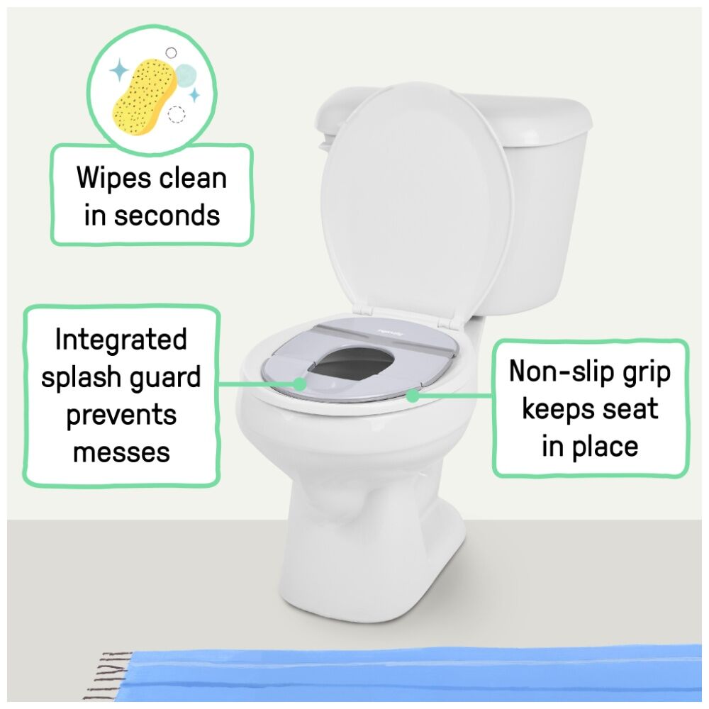 2PK Ingenuity FoldAway Travel Potty Toddler Toilet Training Seat 18m+