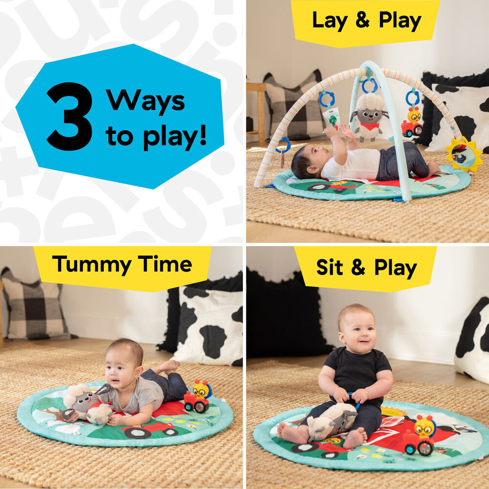 Baby Einstein Farm Explorers Happy Harvest Touch & Feel Newborn Activity Gym 0m+
