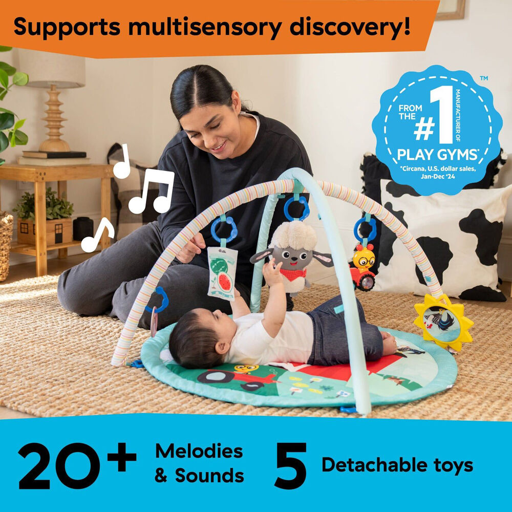 Baby Einstein Farm Explorers Happy Harvest Touch & Feel Newborn Activity Gym 0m+