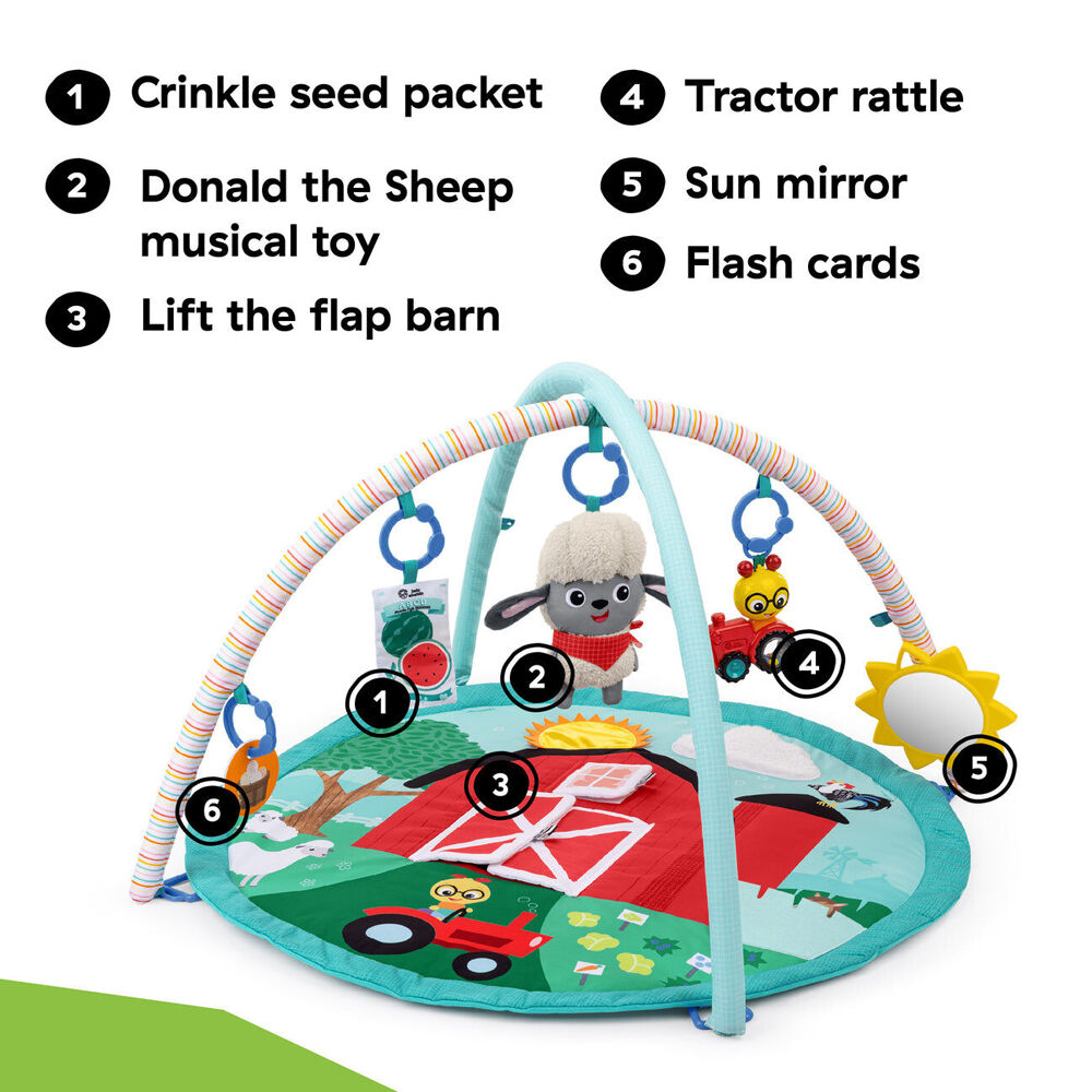 Baby Einstein Farm Explorers Happy Harvest Touch & Feel Newborn Activity Gym 0m+