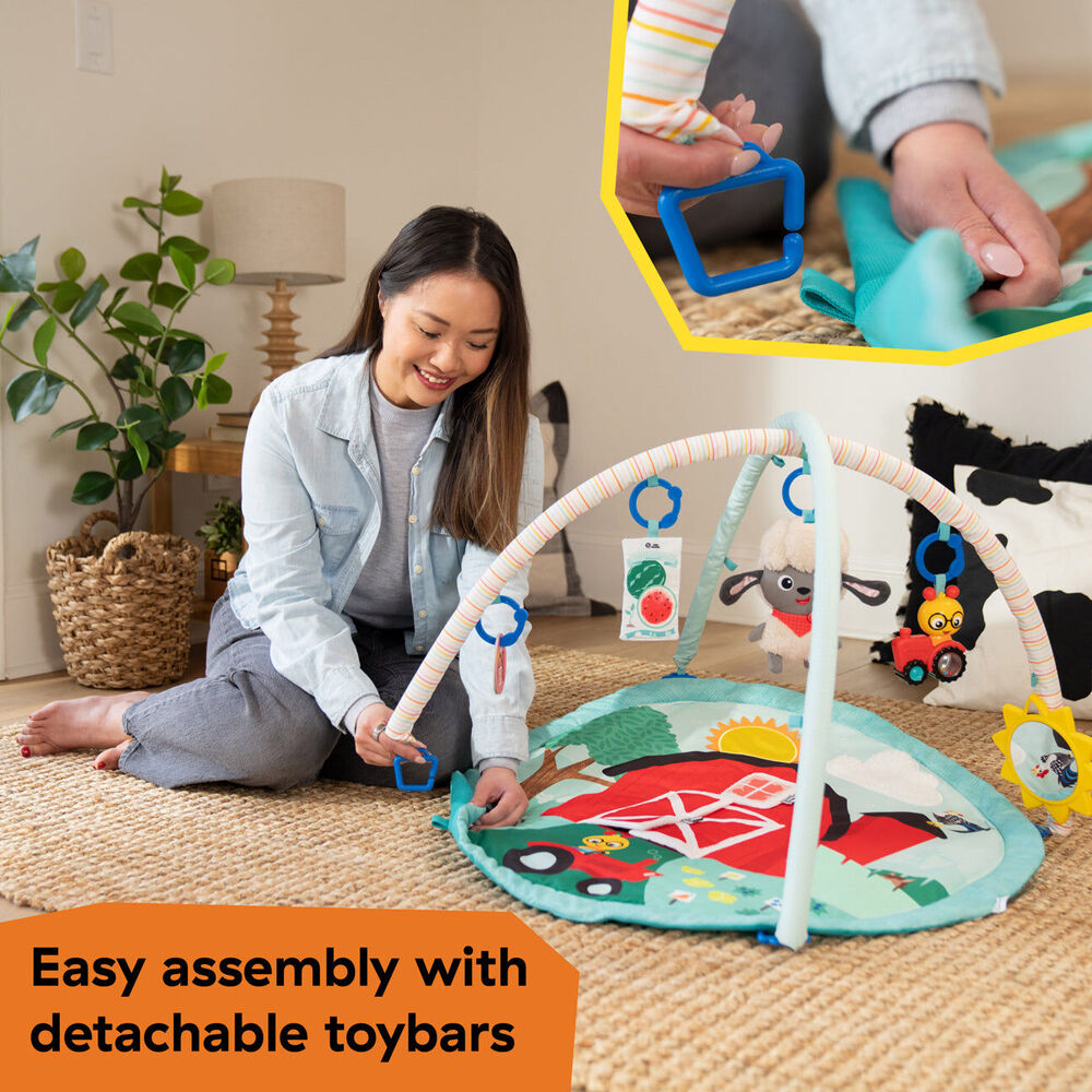 Baby Einstein Farm Explorers Happy Harvest Touch & Feel Newborn Activity Gym 0m+