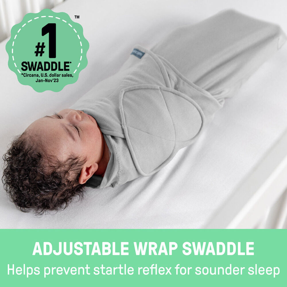 2PK SwaddleMe by Ingenuity Monogram Baby Swaddle Sunset Space 0-3m TOG 1.0