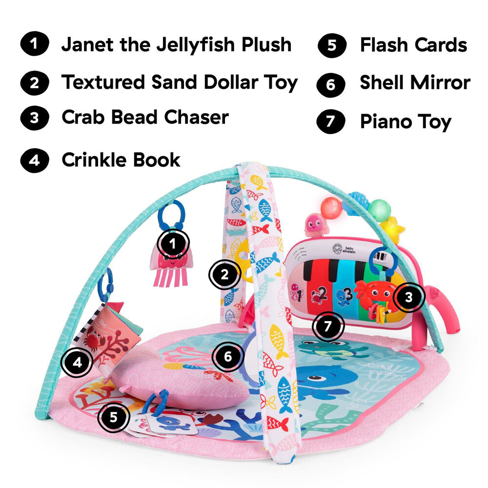 Baby Einstein Ocean Explorers 4 In 1 Kickin' Tunes Jellyfish Jamboree Playmat