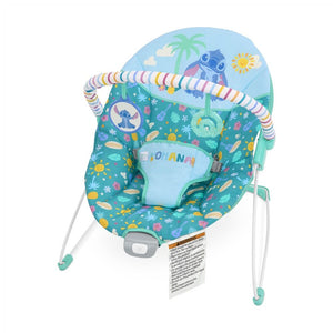 Bright Starts Stitch Ohana Paradise Vibrating Newborn Baby Bouncer 0m+