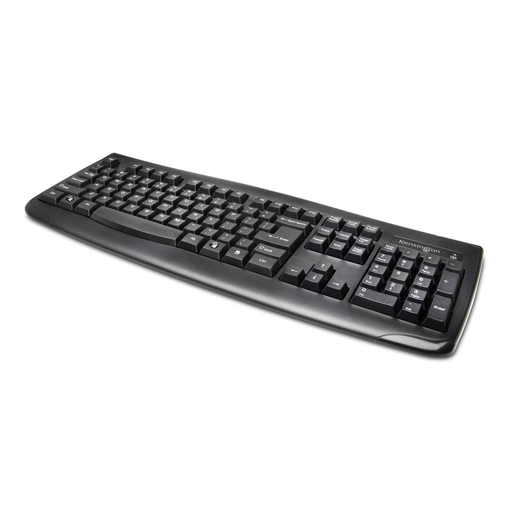 Kensington Pro Fit Wireless Keyboard Full Size For Computer - Black