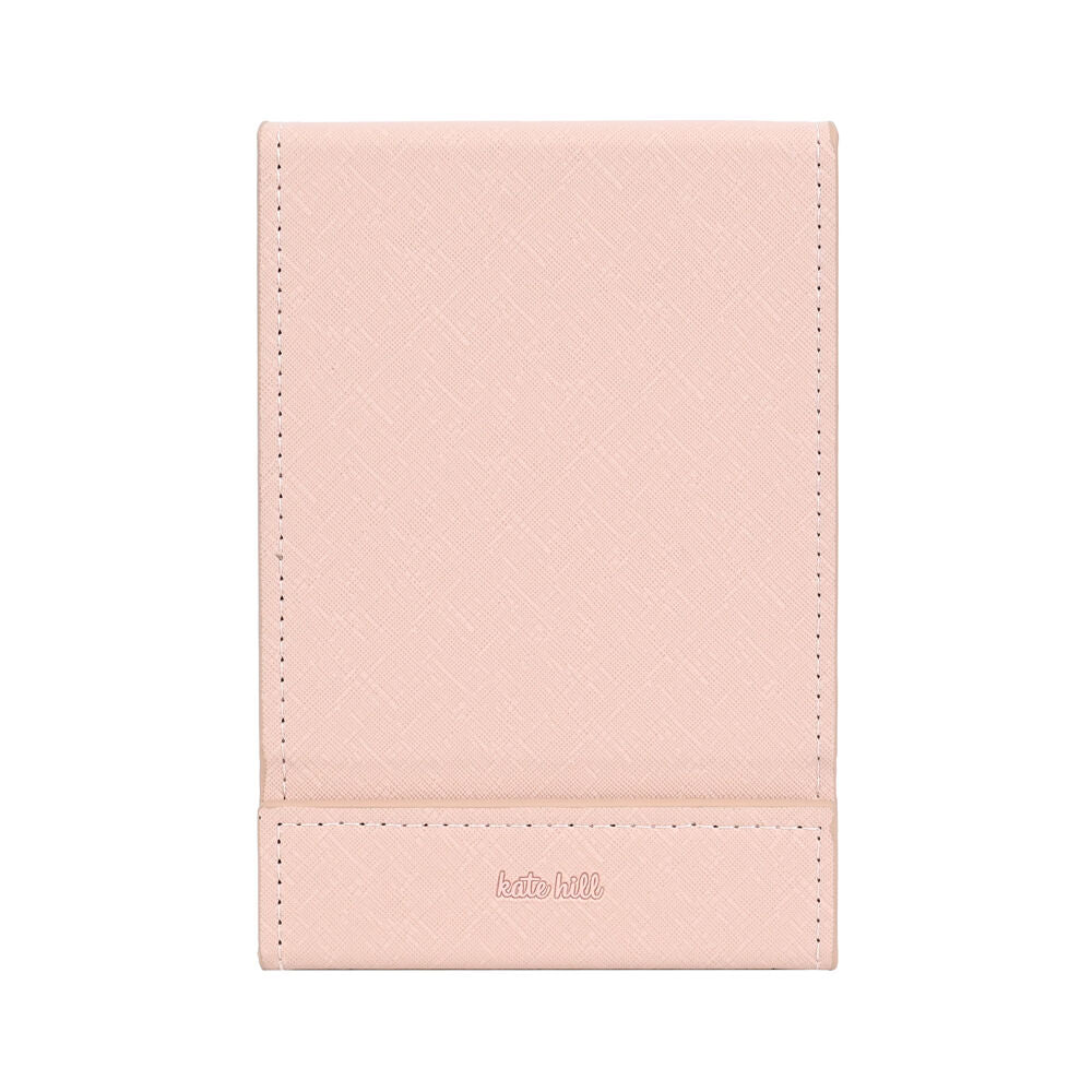 Kate Hill LED Rechargable USB Cable Light Up Travelling Mirror 21x14x2cm Blush
