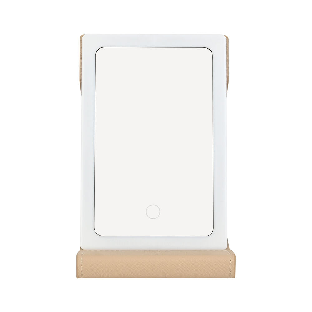 Kate Hill LED Rechargable USB Cable Light Up Travelling Mirror 21x14x2cm Neutral