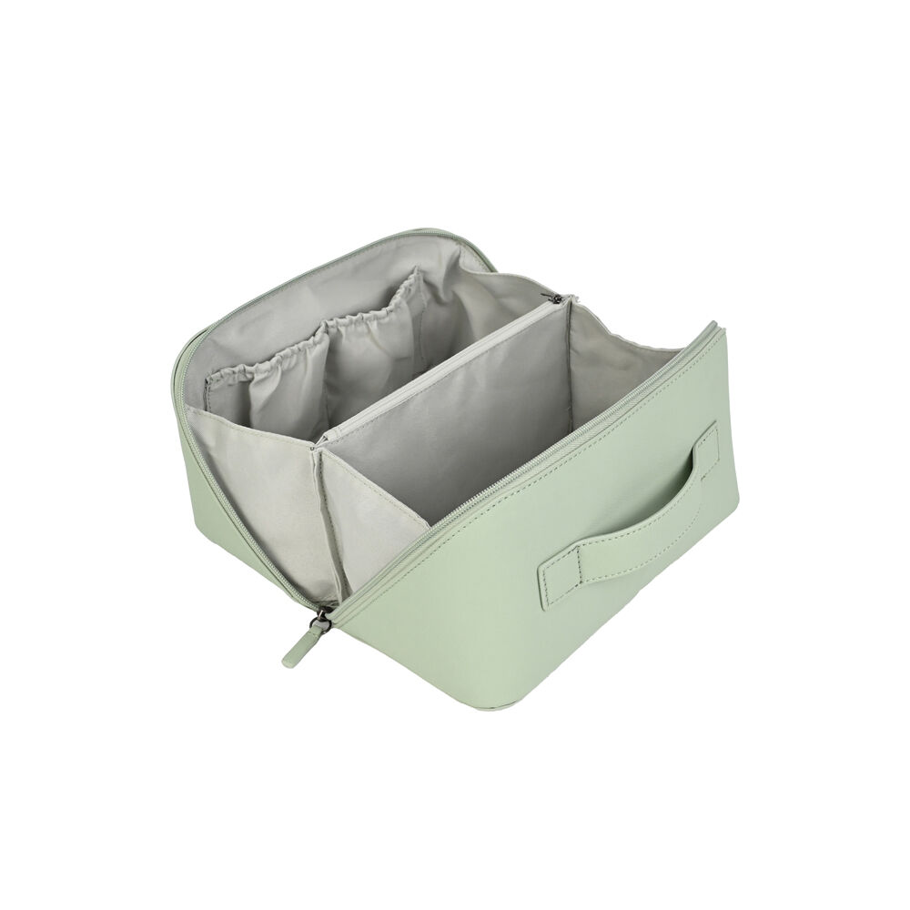 Kate Hill Travelling Make Up Cosmetic Bag Case 24x14.5x14.5cm Pistachio