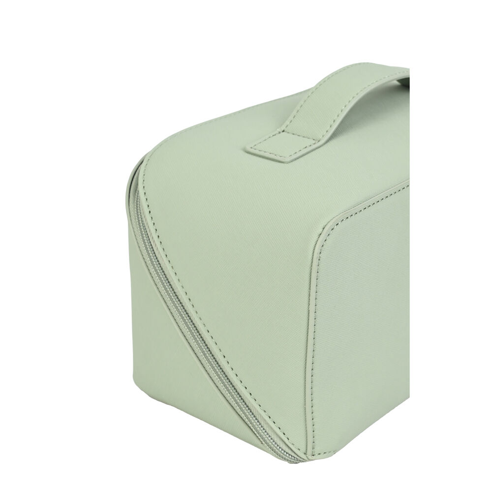 Kate Hill Travelling Make Up Cosmetic Bag Case 24x14.5x14.5cm Pistachio