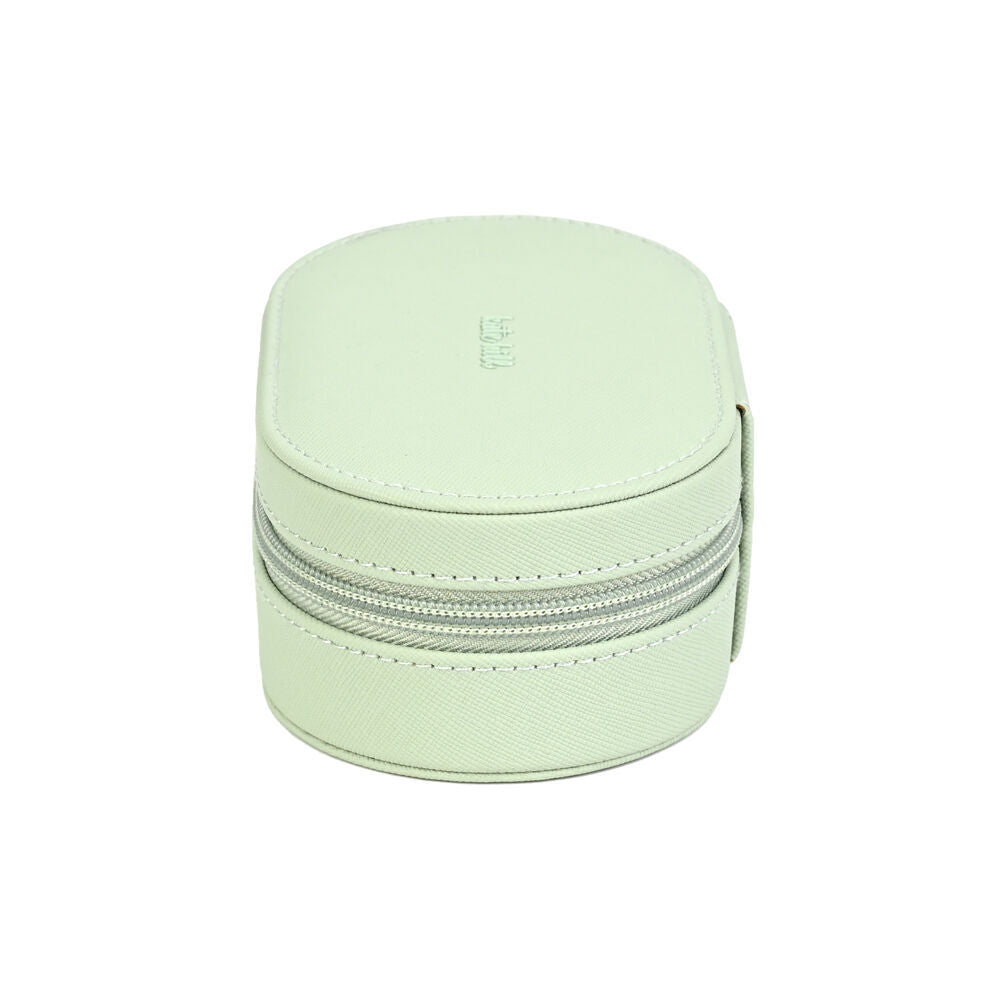 2PK Kate Hill Travelling Jewellery Organiser Storage Bag Case 14.5x8.5x5cm Pistachio