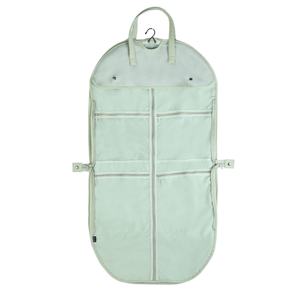 Kate Hill Travelling Garment Bag w/ Hanging Hook & Pockets 53x53x1cm Pistachio