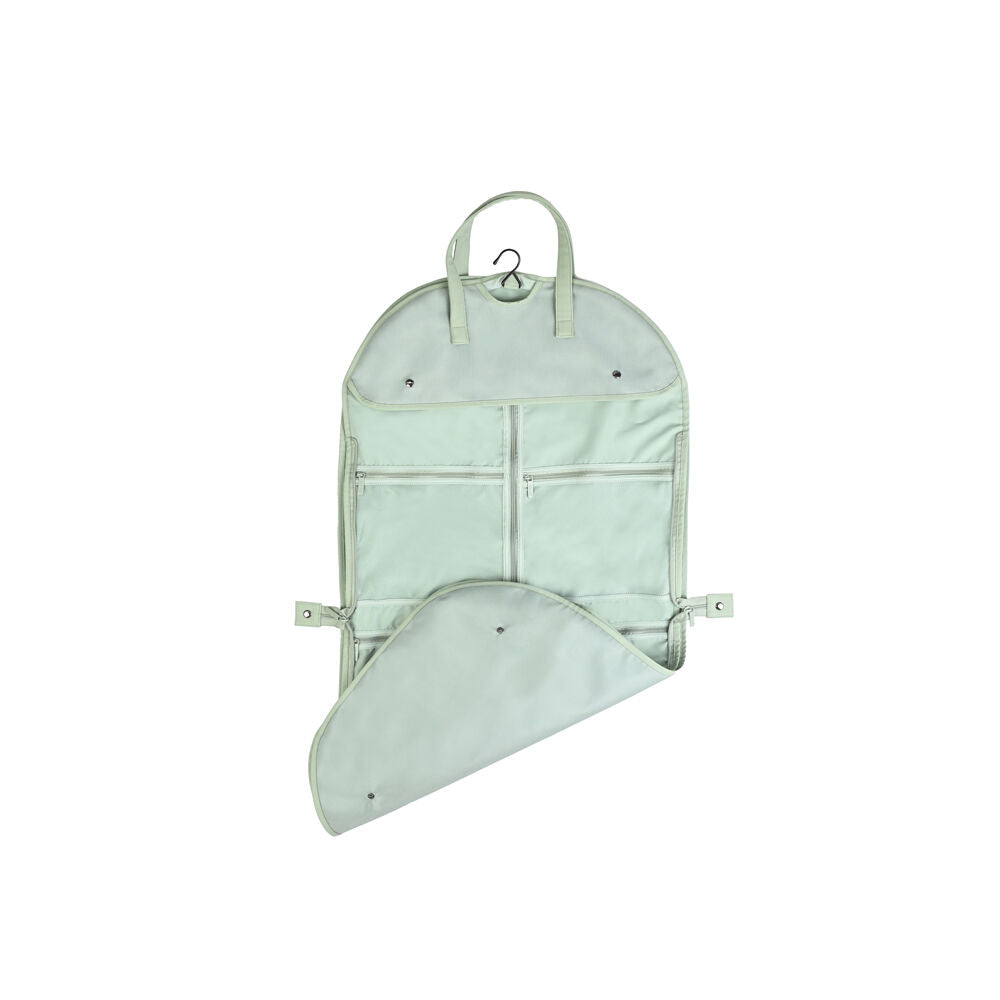 Kate Hill Travelling Garment Bag w/ Hanging Hook & Pockets 53x53x1cm Pistachio