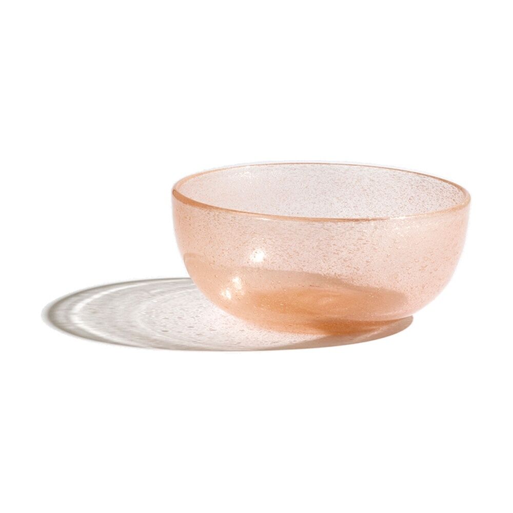4PK KAS Australia Mini Bubble Glass Bowl Textured Matte Glass One Size Blush