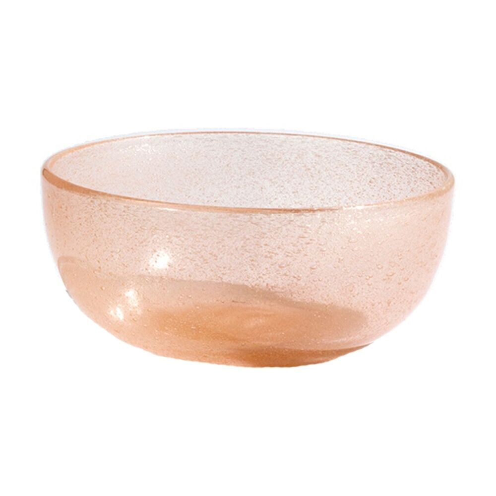 4PK KAS Australia Mini Bubble Glass Bowl Textured Matte Glass One Size Blush