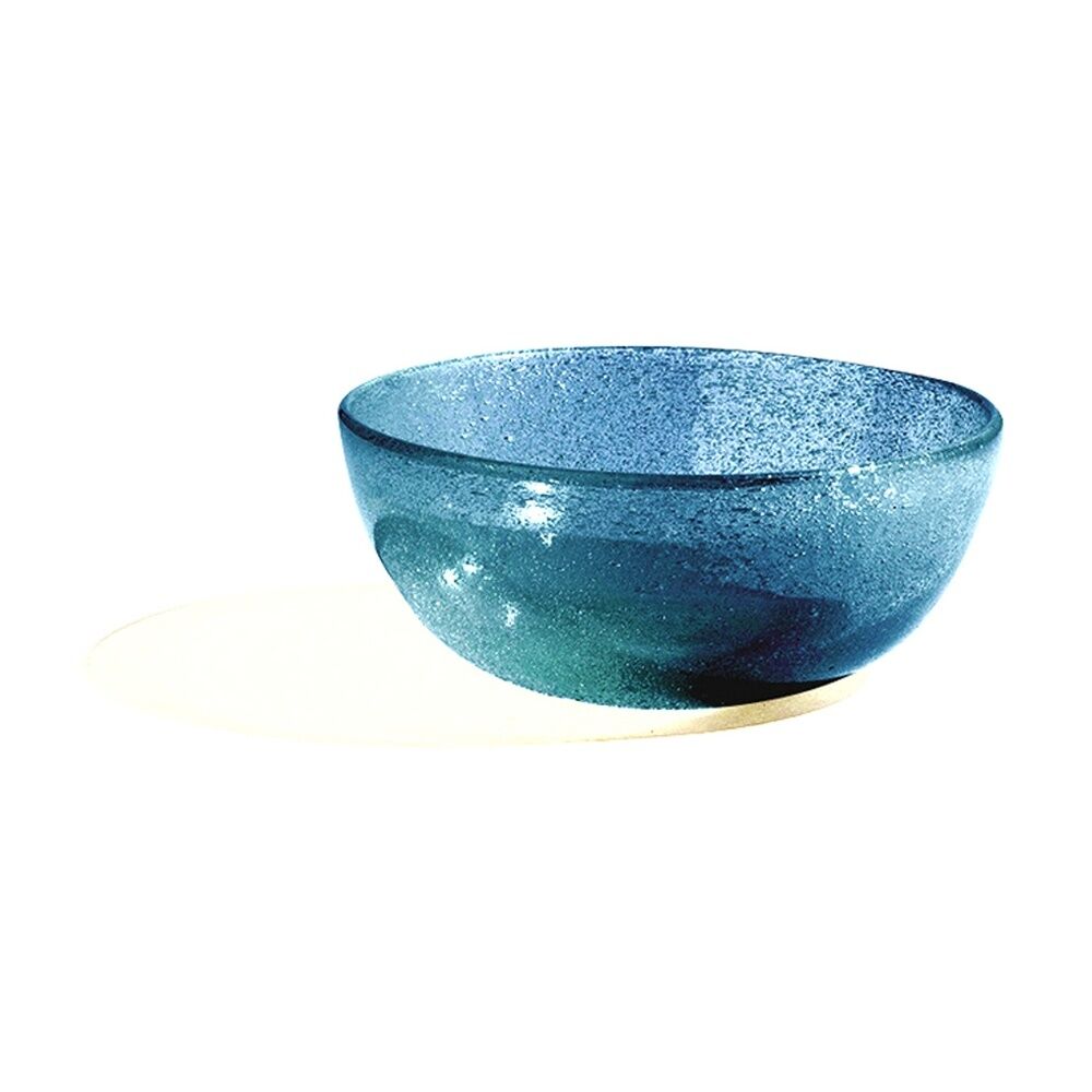 4PK KAS Australia Mini Bubble Glass Bowl Textured Matte Glass One Size Blue