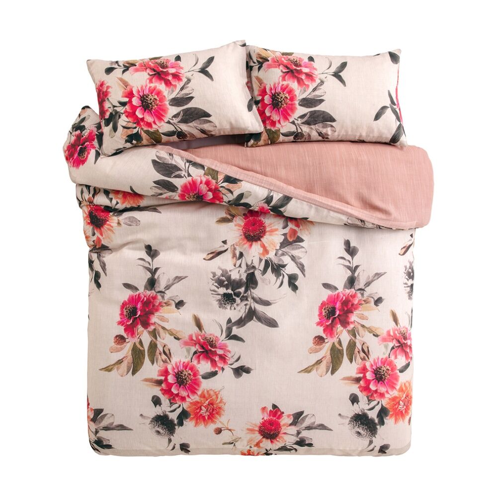 KAS Australia Jude Quilt Cover Floral Print Breathable 100% Cotton - King