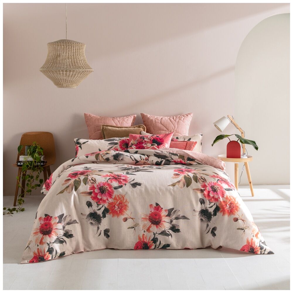KAS Australia Jude Quilt Cover Floral Print Breathable 100% Cotton - King