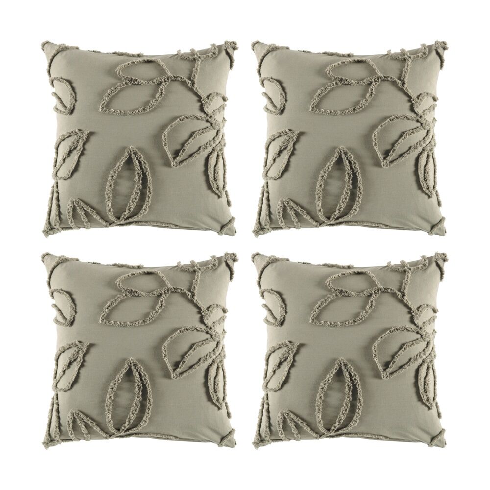 4PK KAS Australia Sorrel Euro Pillowcase European Style 100% Cotton Olive