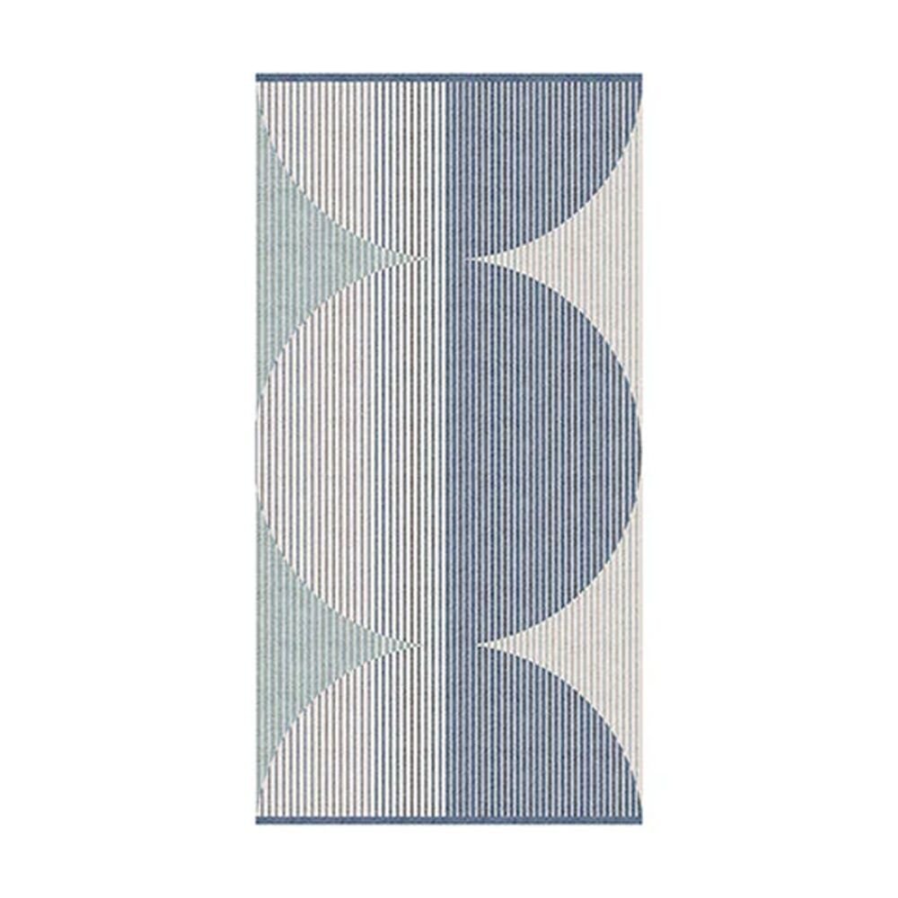 KAS Australia Harri Bath Towel Modern Cotton Yarn Dyed Jacquard 600GSM Denim
