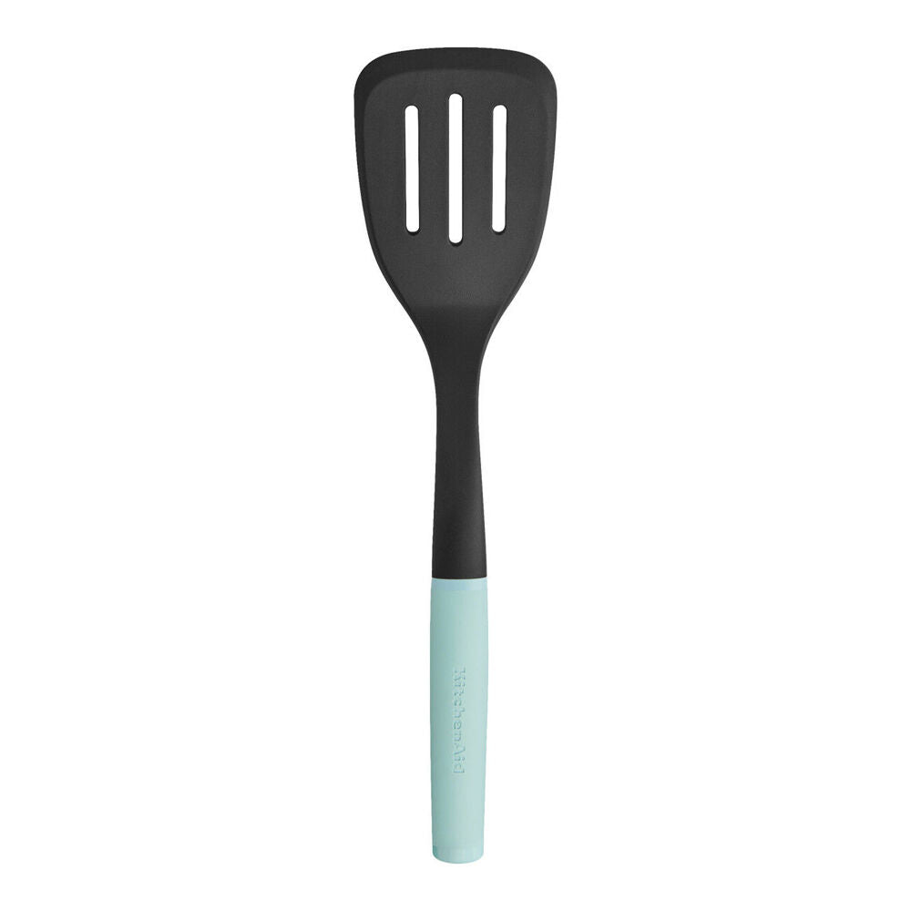 KitchenAid Soft Grip Plastic Slotted Turner Cooking Utensil - Mineral Water