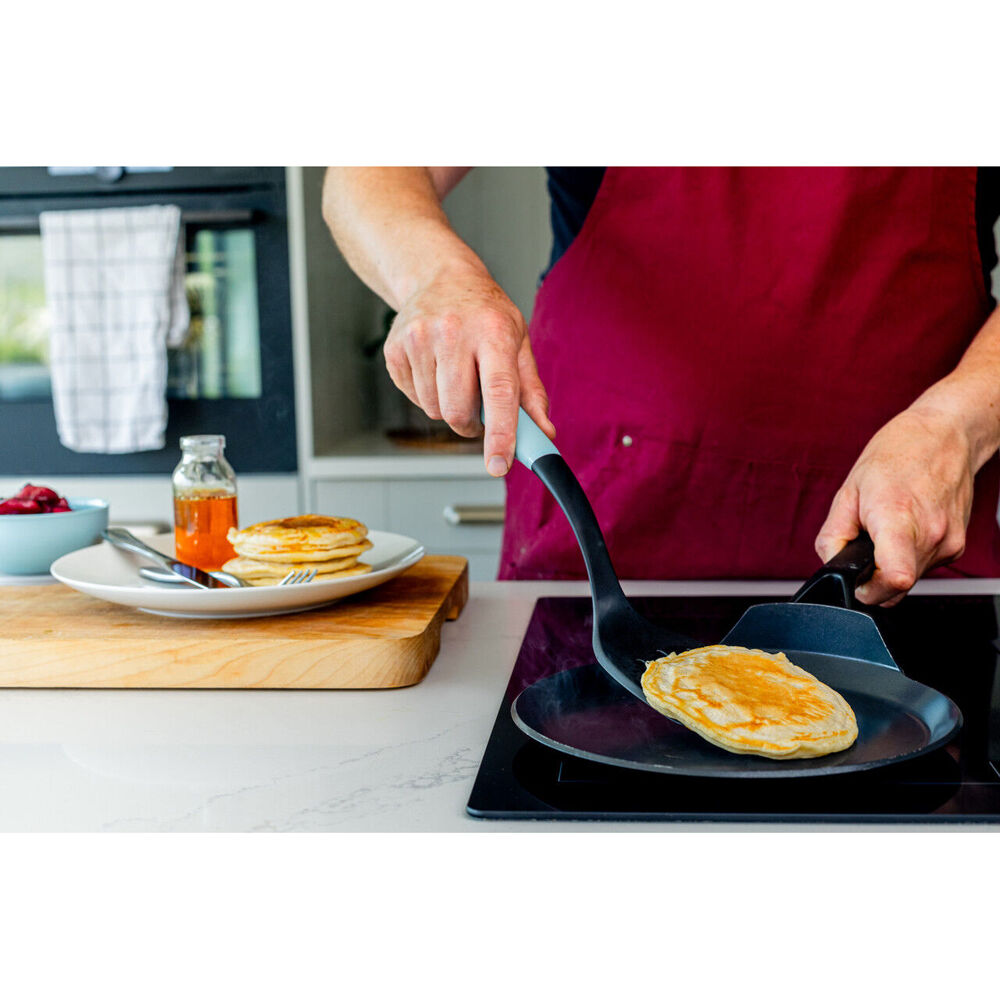 KitchenAid Soft Grip Plastic Slotted Turner Cooking Utensil - Mineral Water