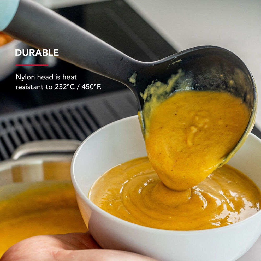 KitchenAid Plastic Soft Grip Ladle Kitchen Utensils - Mineral Water