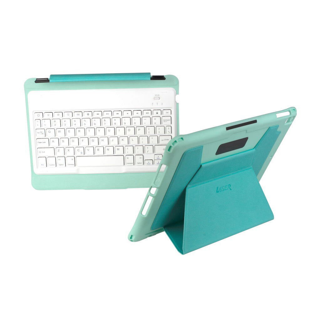Laser Case w/ Wireless Bluetooth Keyboard For iPad 10.2'' - Green
