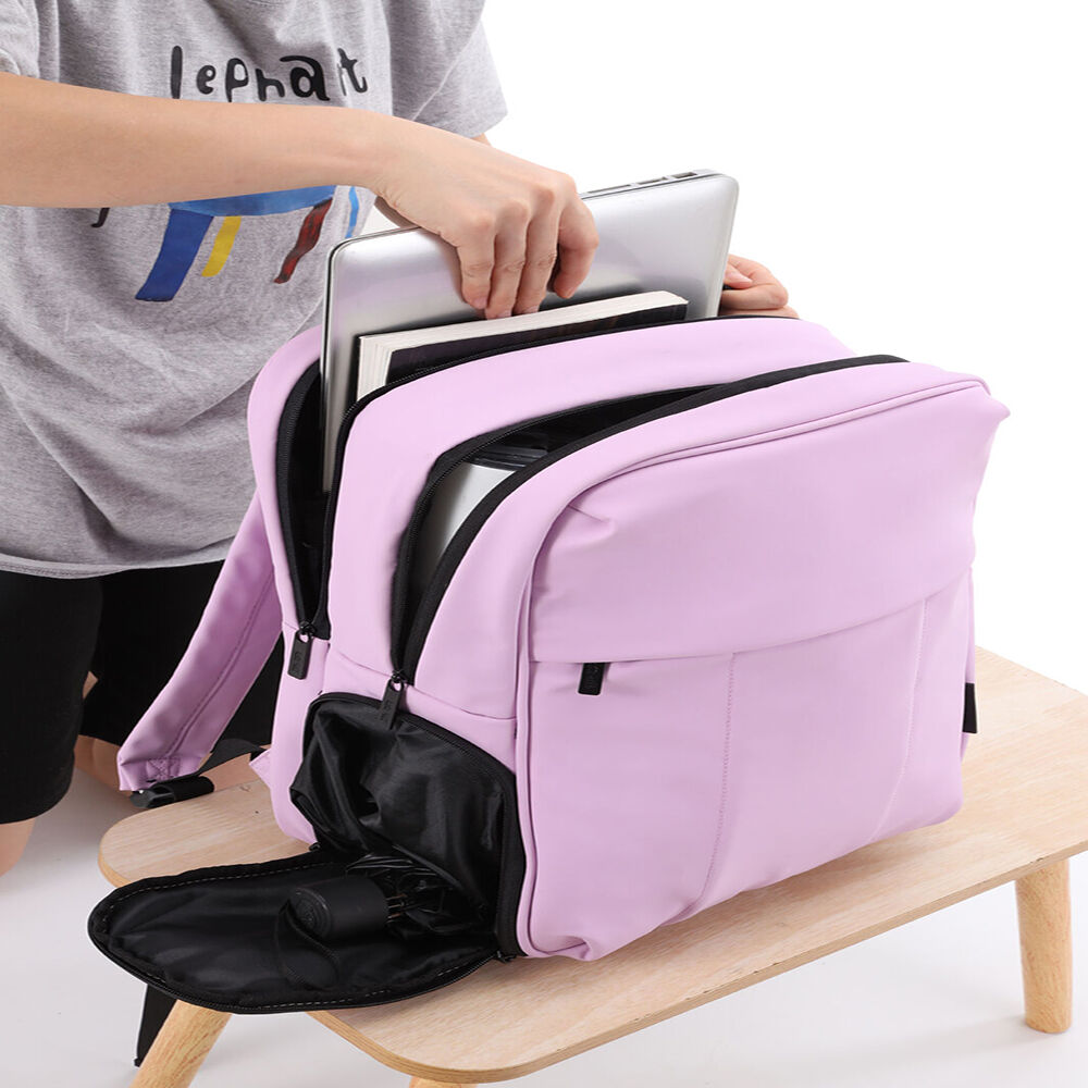 Kate Hill Women's Willow Backpack Travel Bag Water-Resistant 40x32cm Purple