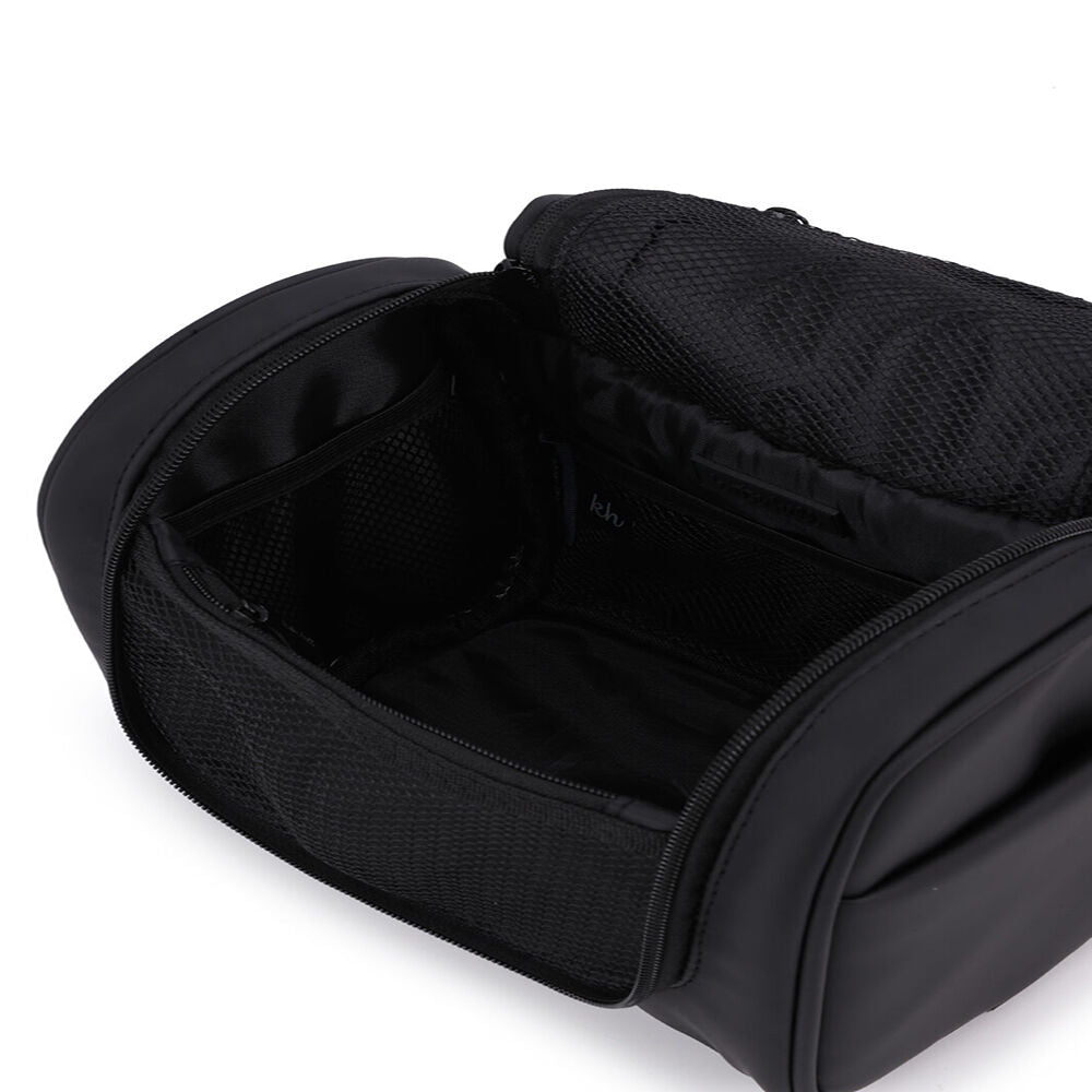 Kate Hill Women's Willow Hanging Toiletry Bag Travel Pouch 23.5x13cm Black