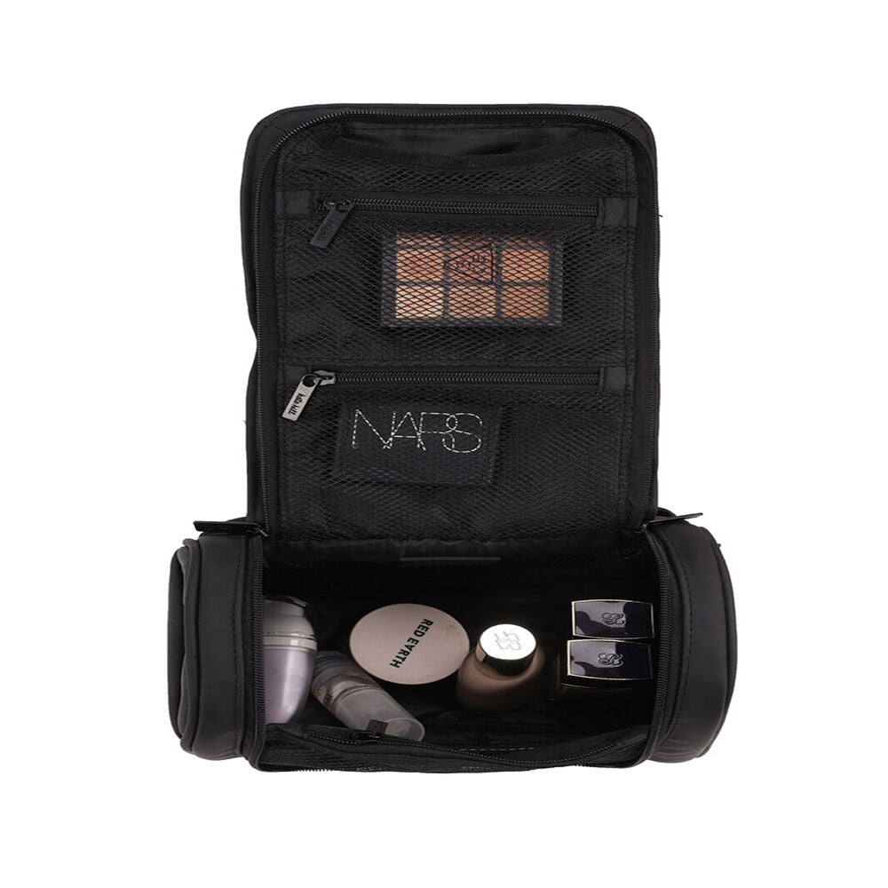 Kate Hill Women's Willow Hanging Toiletry Bag Travel Pouch 23.5x13cm Black