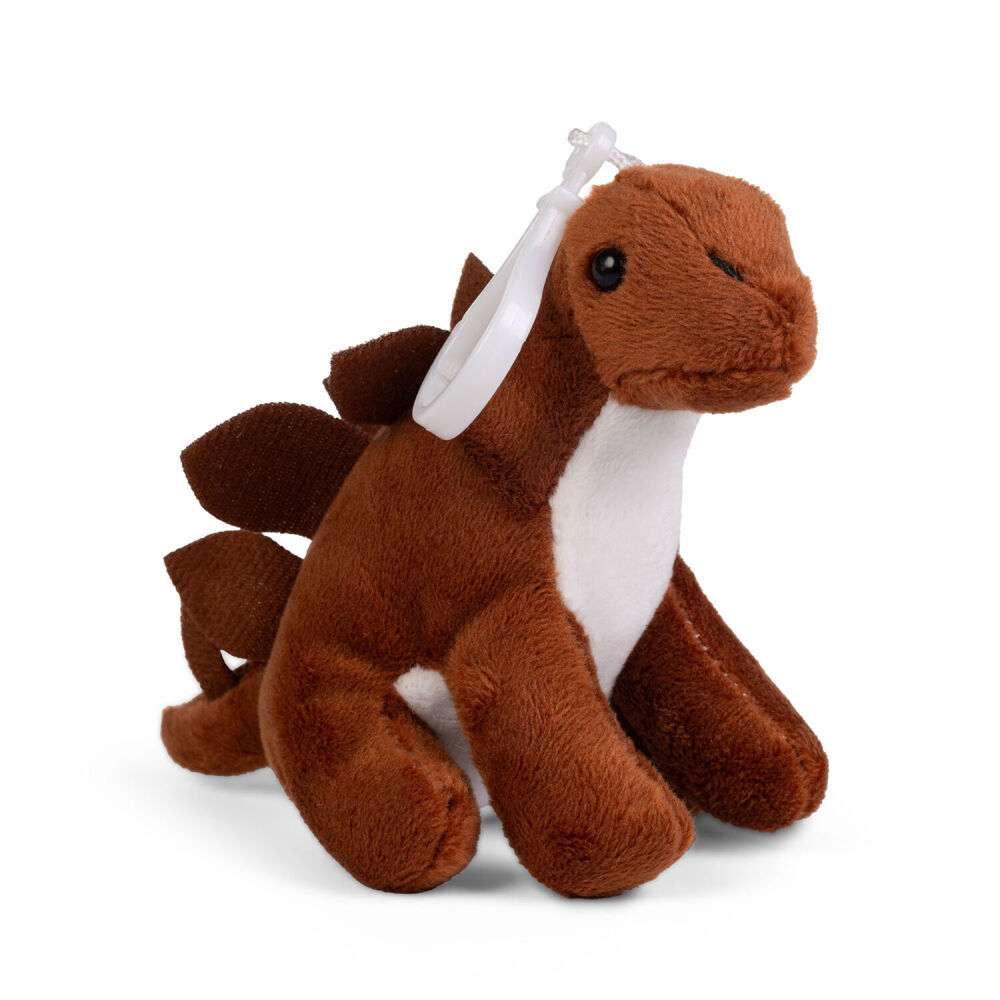 3PK Living Nature Clips Dinosaurs Plush Keychain - Assorted 3y+
