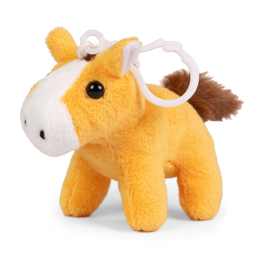 3PK Living Nature Clips Farm Plush Keychain - Assorted 3y+
