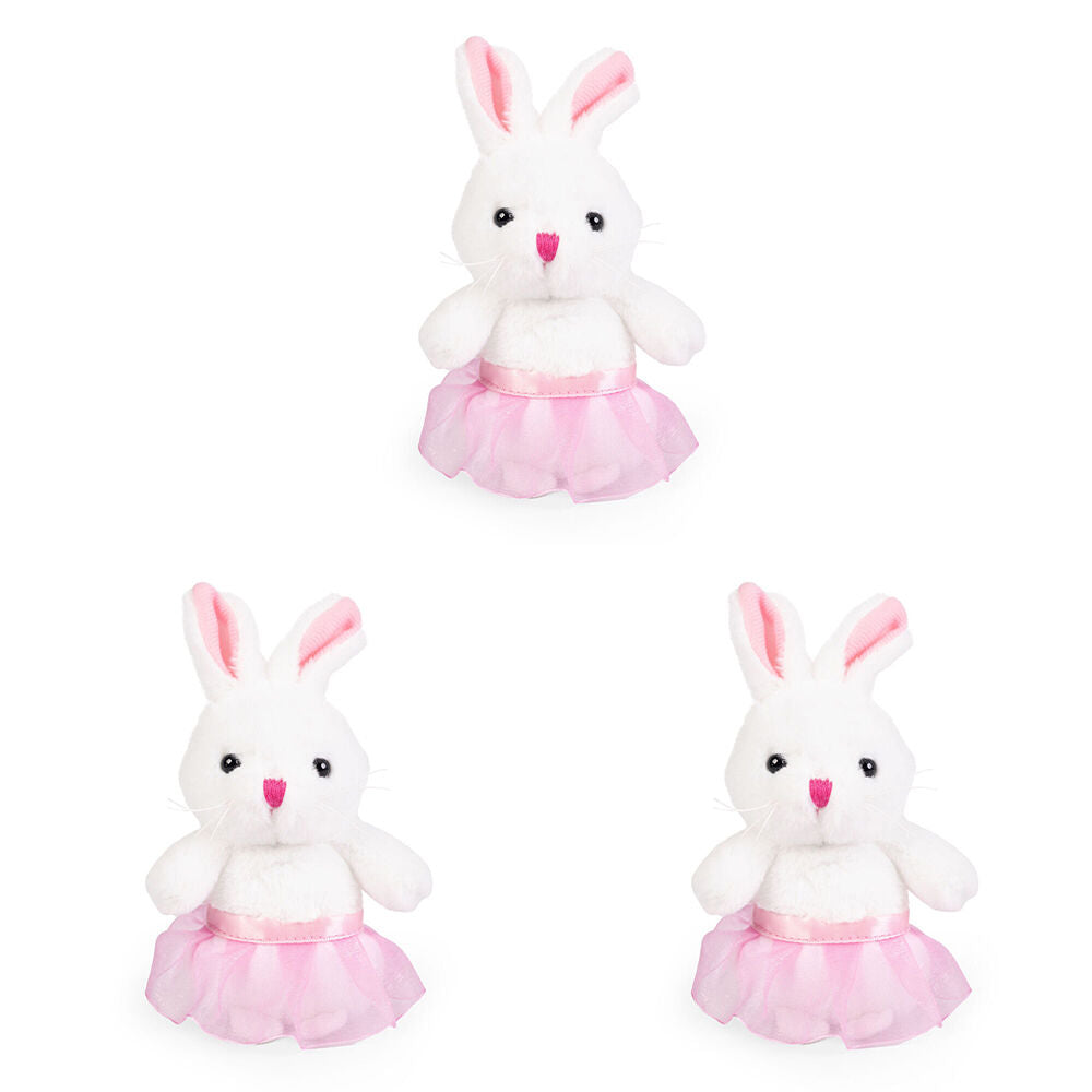 3PK Living Nature Play Tutu Bunny Plush Toy 15cm - Assorted 0y+