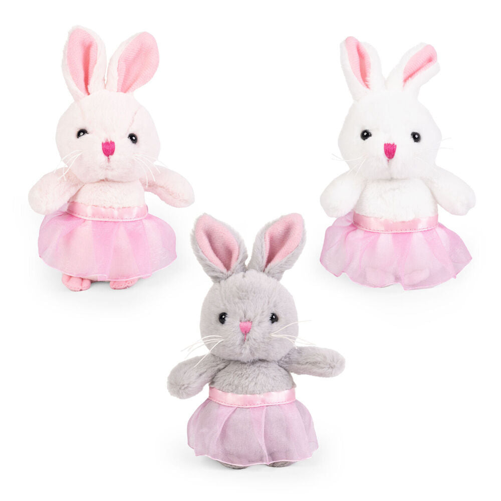 3PK Living Nature Play Tutu Bunny Plush Toy 15cm - Assorted 0y+