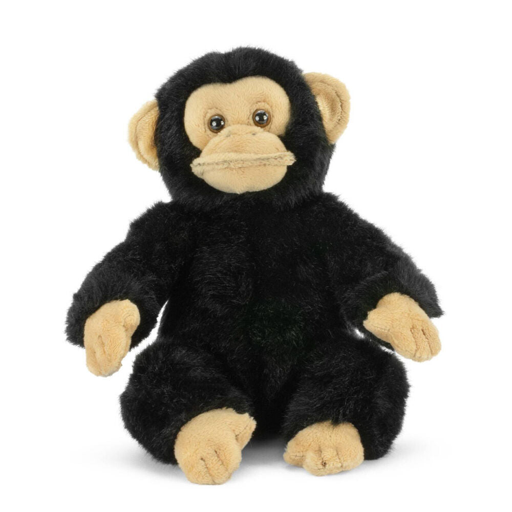 2pc Living Nature Small Chimp and Sitting Capybara Pup Plush Toy Set 0y+