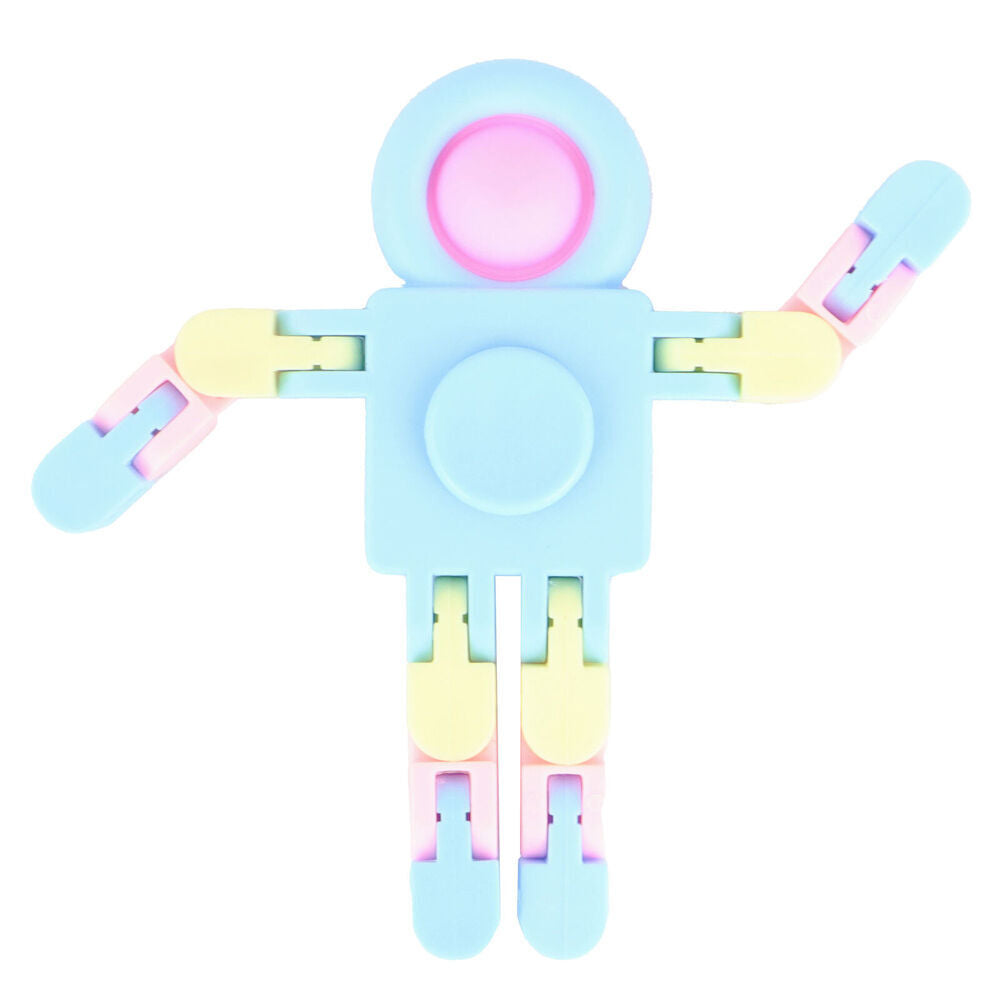 12PK Keycraft Plastic Fidget Robot 6.5x9.7cm - Assorted 3y+