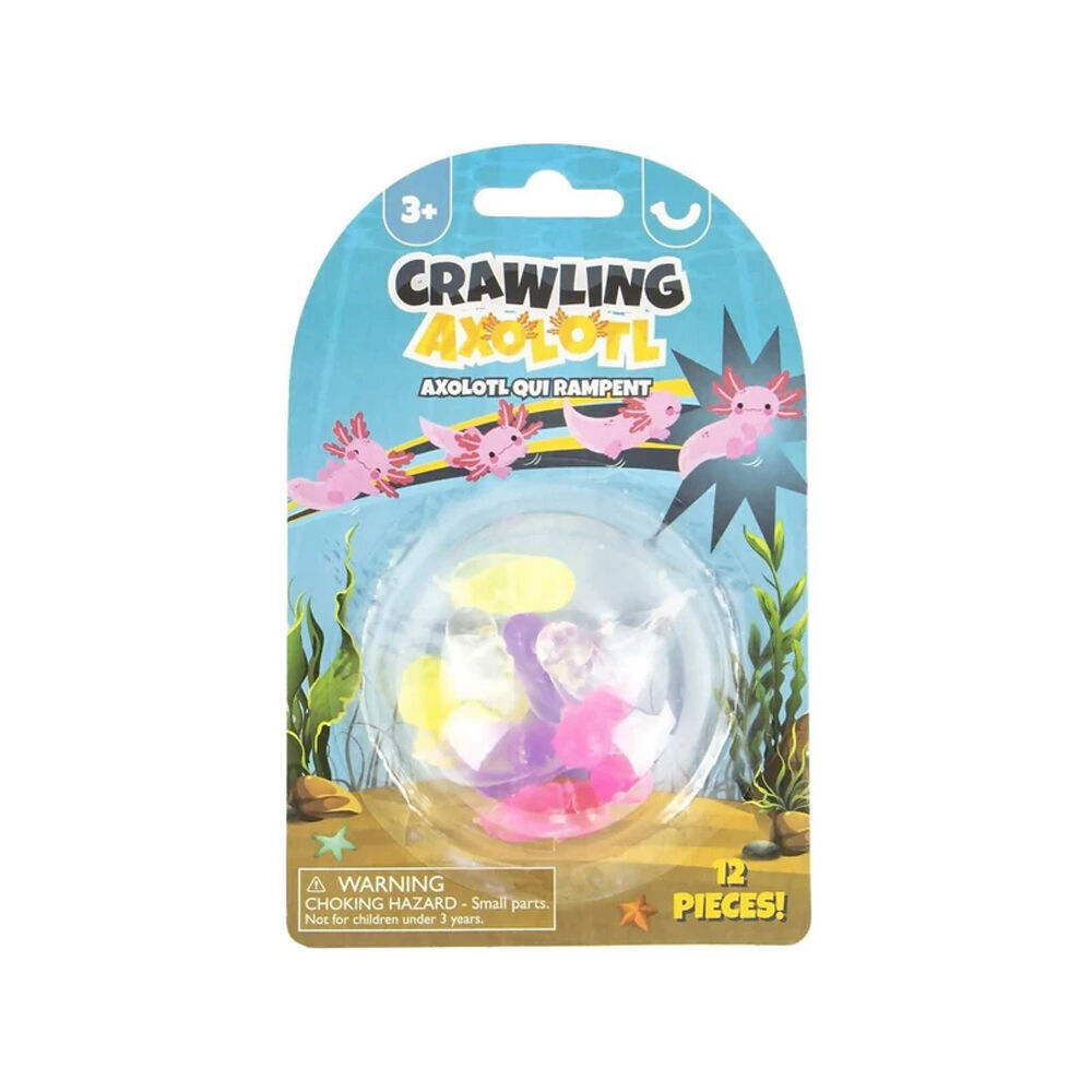 12PK Keycraft Sticky Crawling Axolotls Sensory Toy - Assorted 3y+