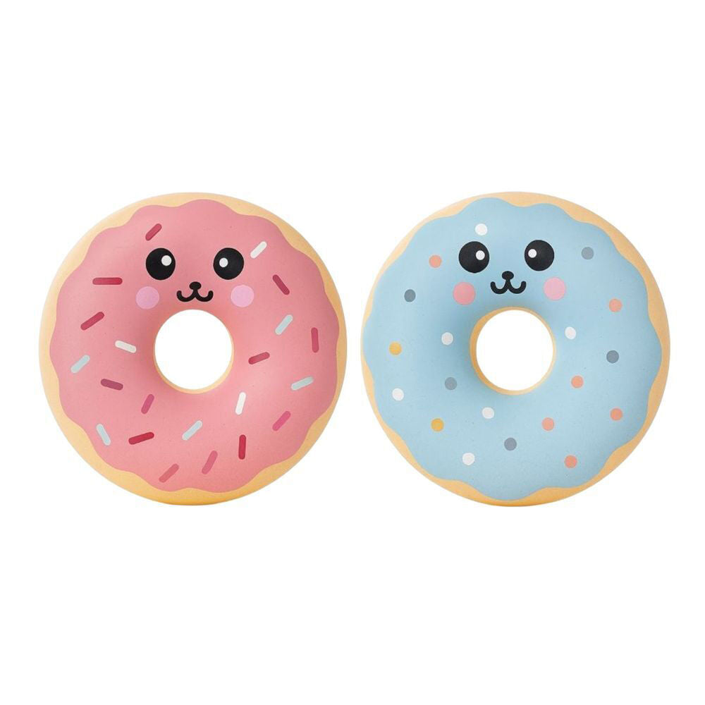 4PK 2pc Keycraft Sprinkle Squeeze Donut Kids Sensory Toy Blue And Pink