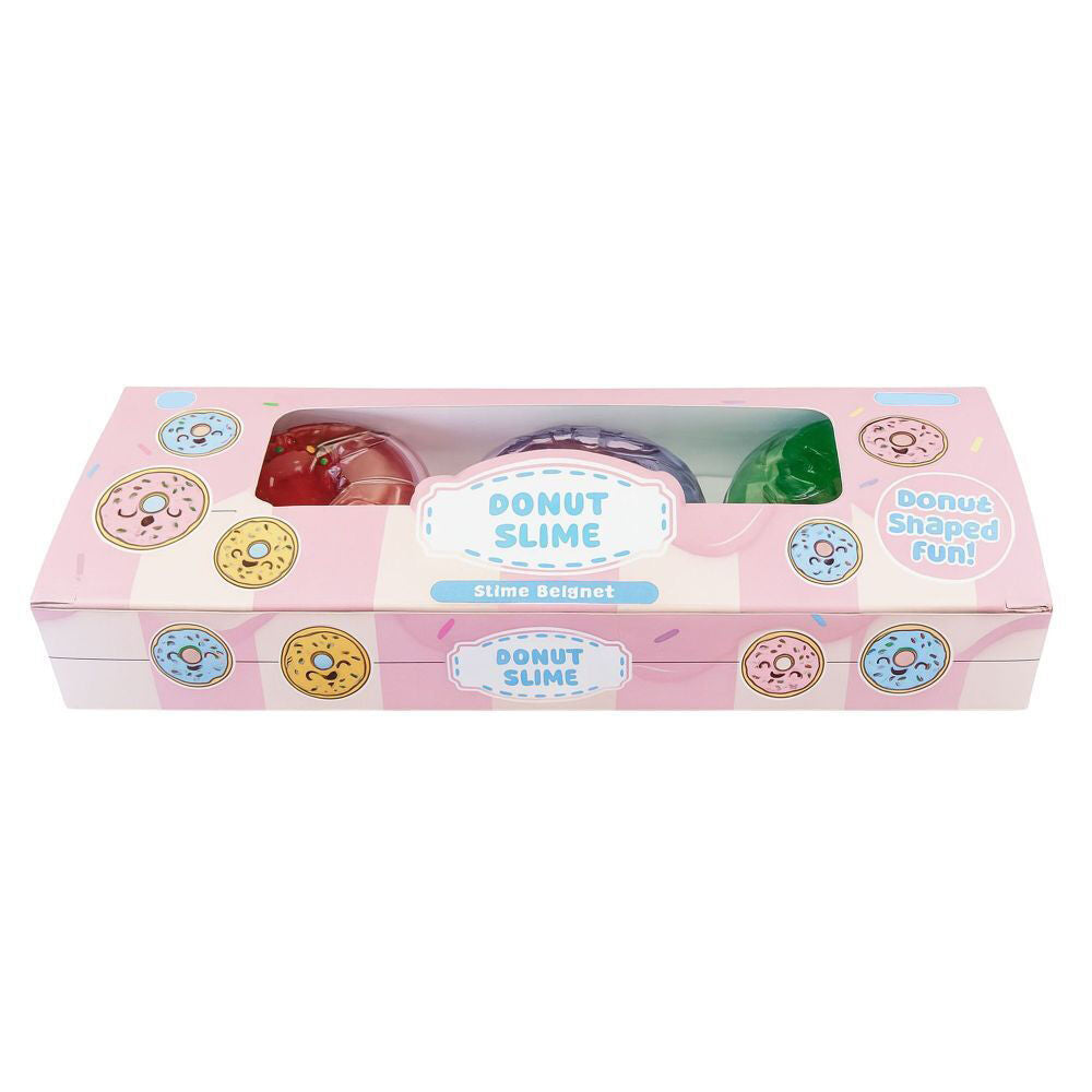 4PK 3pc Keycraft Donut Shaped Slime Kids Sensory Toy Multicoloured;