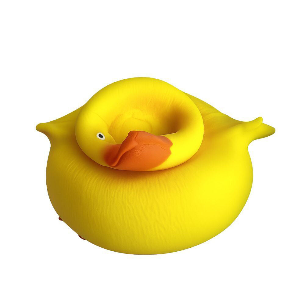 2PK Keycraft Stretch and Smash Grumpy Duck Kids Sensory Toy Yellow
