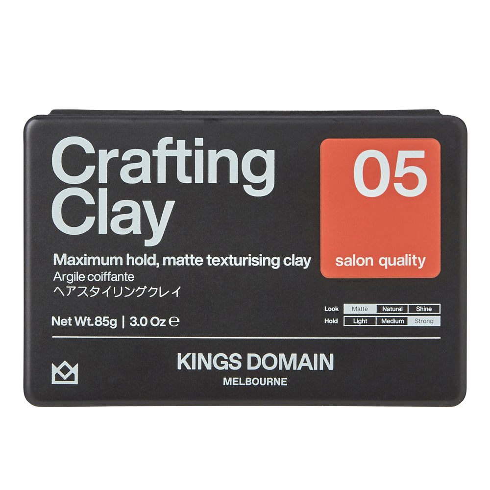 2PK Kings Domain Melbourne Crafting Clay Hair Care/Styling 85g