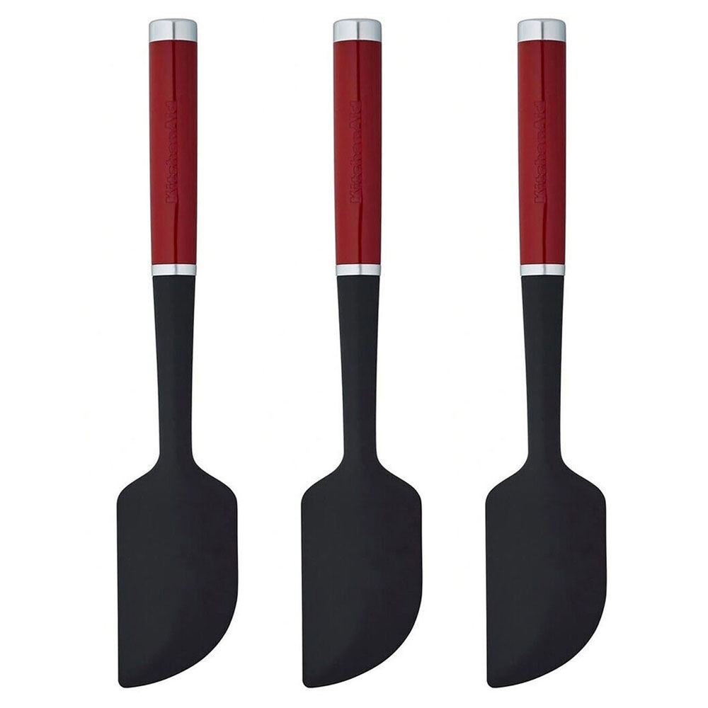 3PK KitchenAid Silicone Scraper Spatula Cooking Utensil - Empire Red