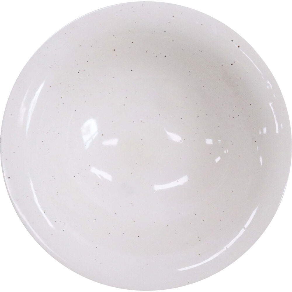 LVD Ceramic Rustic Farmhouse Bowl Home Decor 33cm Round White